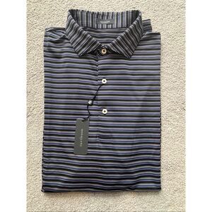 NWT Turtleson performance striped polo. Lrg $115 A30